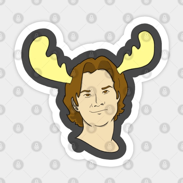 Sam Winchester Moose Sticker by Blaze_Belushi